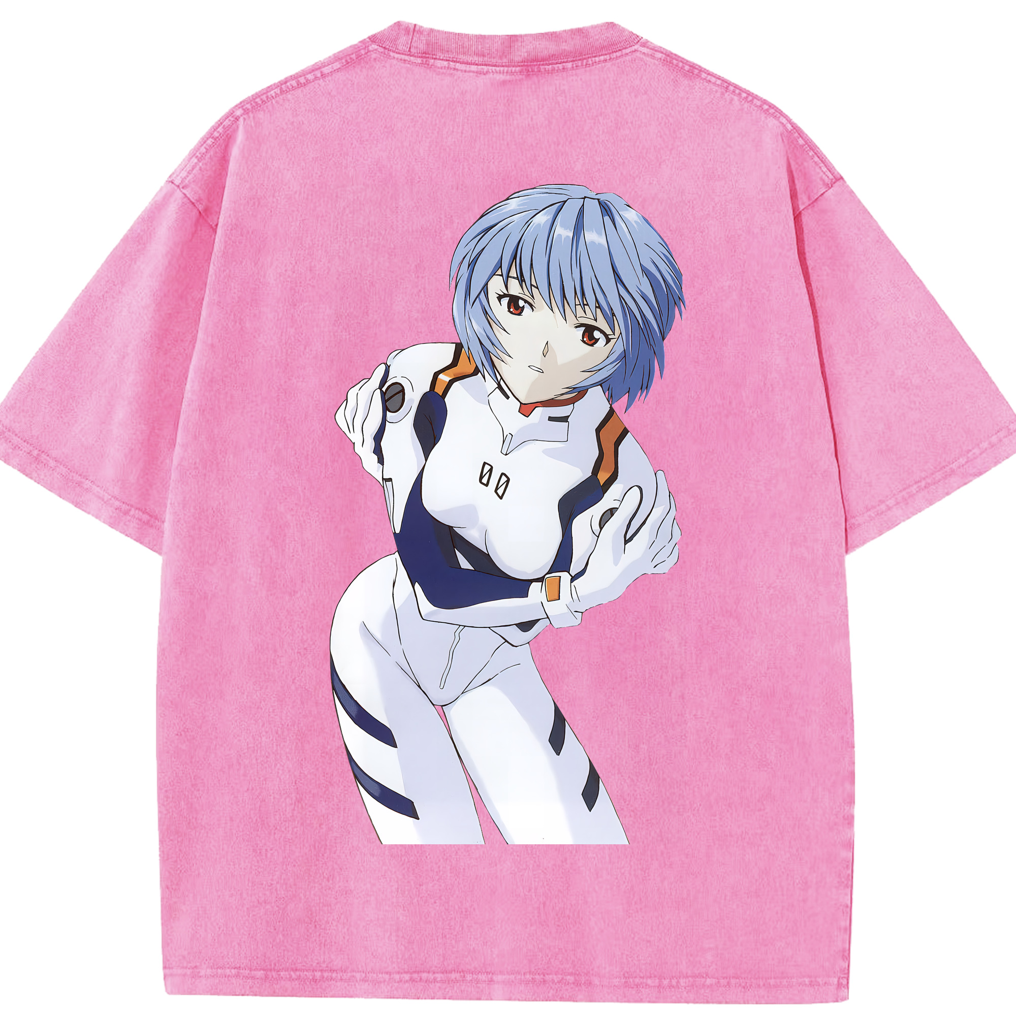 （画像用） EVA 新世紀エヴァンゲリオン 綿100% ヴィンテージ風 半袖Tシャツ（背面プリント）